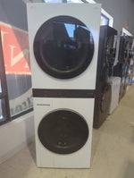 WKE100HWA - LAUNDRY CENTERS - LG - Stacked Washer/Dryer - Electric - White - Open Box