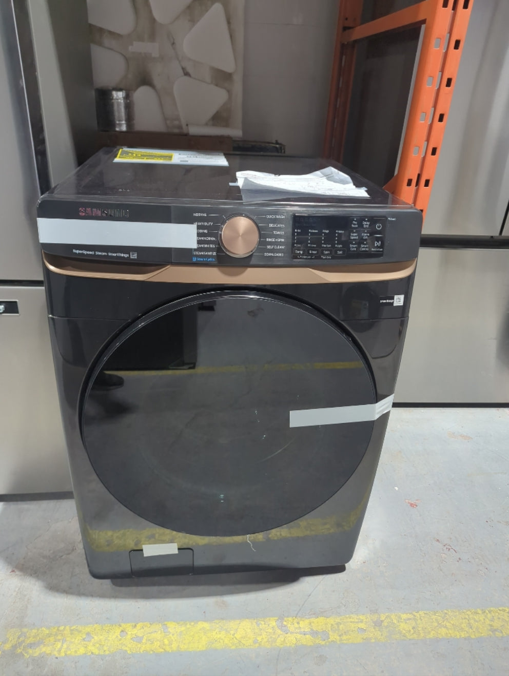 WF50BG8300AV - WASHERS - Samsung - Front Loading - Black - Open Box - BonPrix Électroménagers