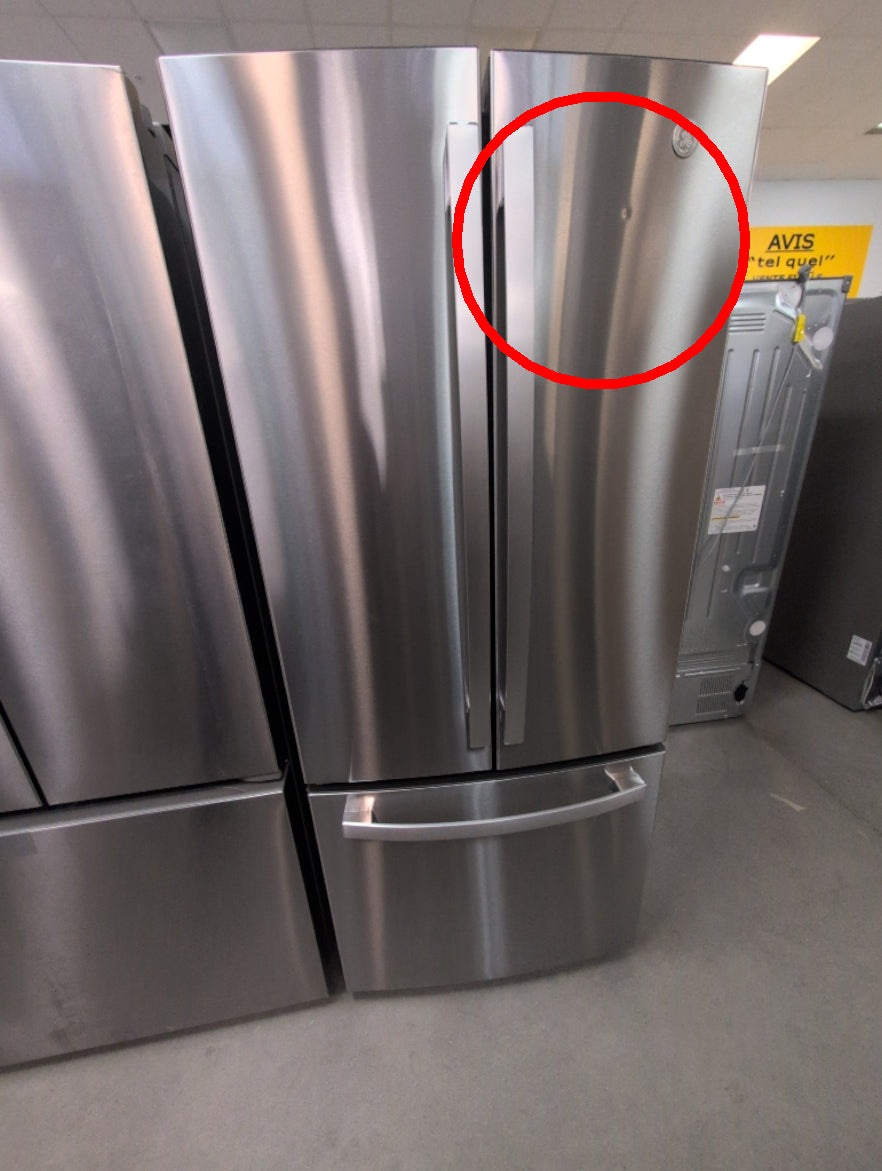 GNE21DYRKFS - REFRIGERATORS - GE - French 3-Door - Stainless Steel - Open Box - BonPrix Électroménagers