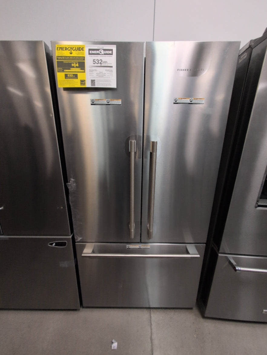 RF201AHJSX1 - REFRIGERATORS - Fisher & Paykel - French 3-Door - Stainless Steel - Open Box - BonPrix Électroménagers