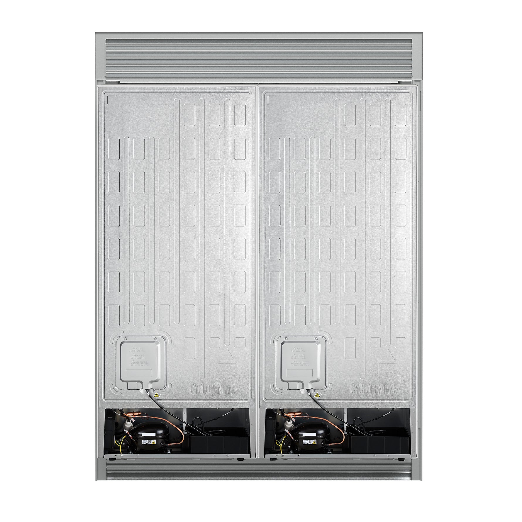 Forno Maderno 2-28-Inch Wide Convertible Refrigerator/Freezer in White, Decorative Trim, 27.2 cu.ft, 84-Inch High, ENERGY STAR Certified - BonPrix Électroménagers