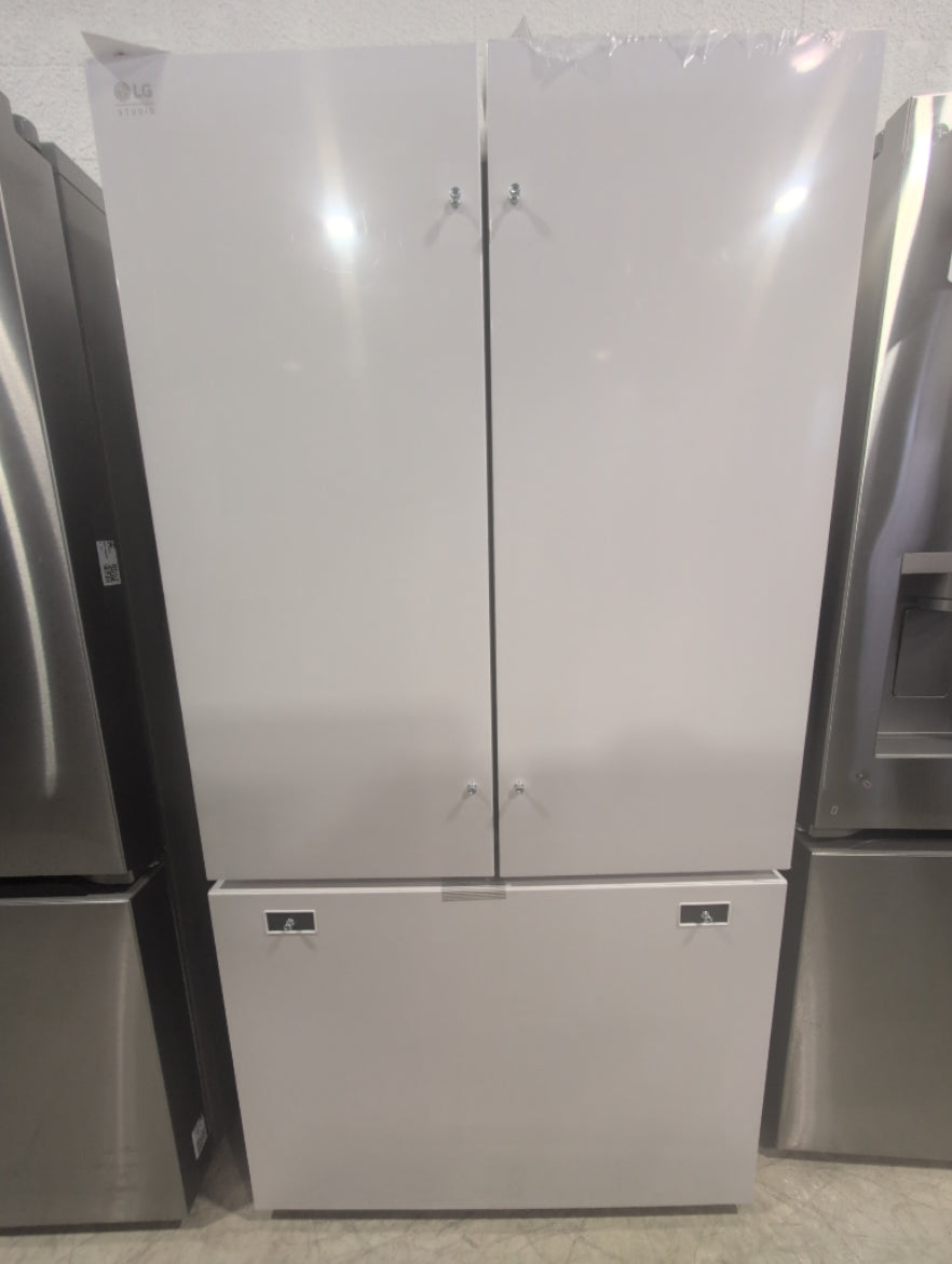 SRFB27W3 - RÉFRIGÉRATEURS - LG Studio - Trois portes avec porte à deux battants - Blanc - Boîte Ouverte