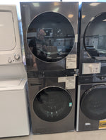 WKEX300HBA - LAUNDRY CENTERS - LG - Stacked Washer/Dryer - Electric - Black Stainless Steel - Open Box - BonPrix Électroménagers