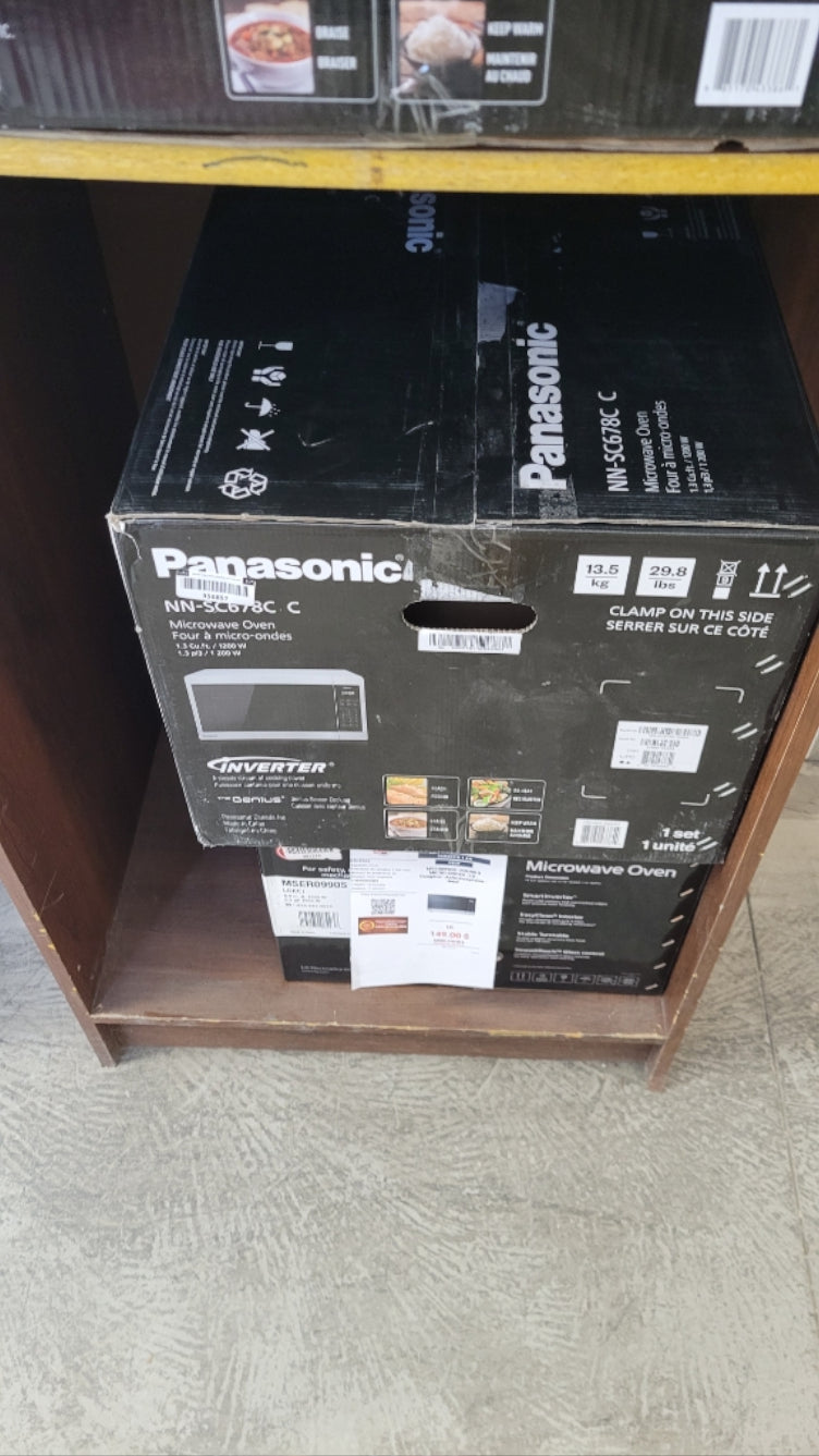 NNSC678CC - MICROWAVES OVENS - Panasonic - Countertop - Stainless Steel - Open Box - BonPrix Électroménagers