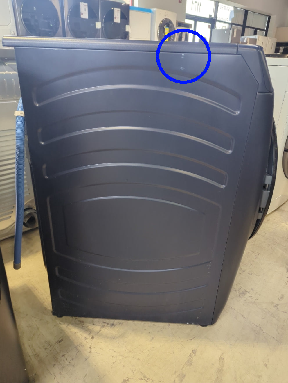 GFW550SPRRS - WASHERS - GE - Front Loading - Sapphire Blue - Open Box - BonPrix Électroménagers