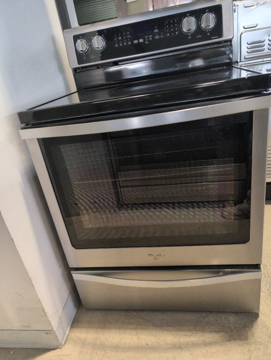 YWFE745H0FS - RANGES - Whirlpool - Electric - Stainless Steel - Open Box - BonPrix Électroménagers