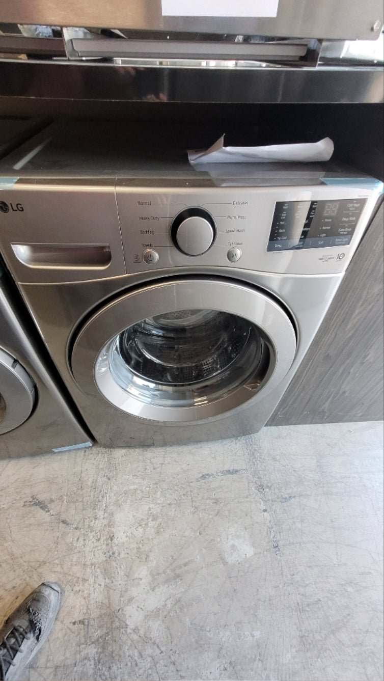 WM3400CV - WASHERS - LG - Front Loading - Graphite Steel - Open Box - BonPrix Électroménagers