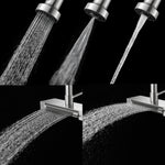 FORNO ACQUA 4 Function  Pull-Down Waterfall Kitchen Faucet Brushed Nickel
