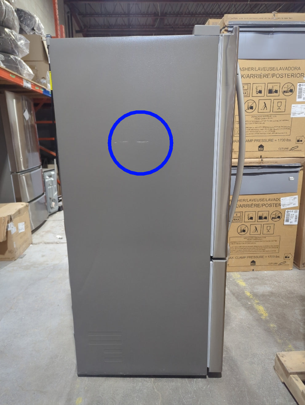 LRDNS2200S - REFRIGERATORS - LG - Bottom Freezer - Stainless Steel - Open Box - BonPrix Électroménagers