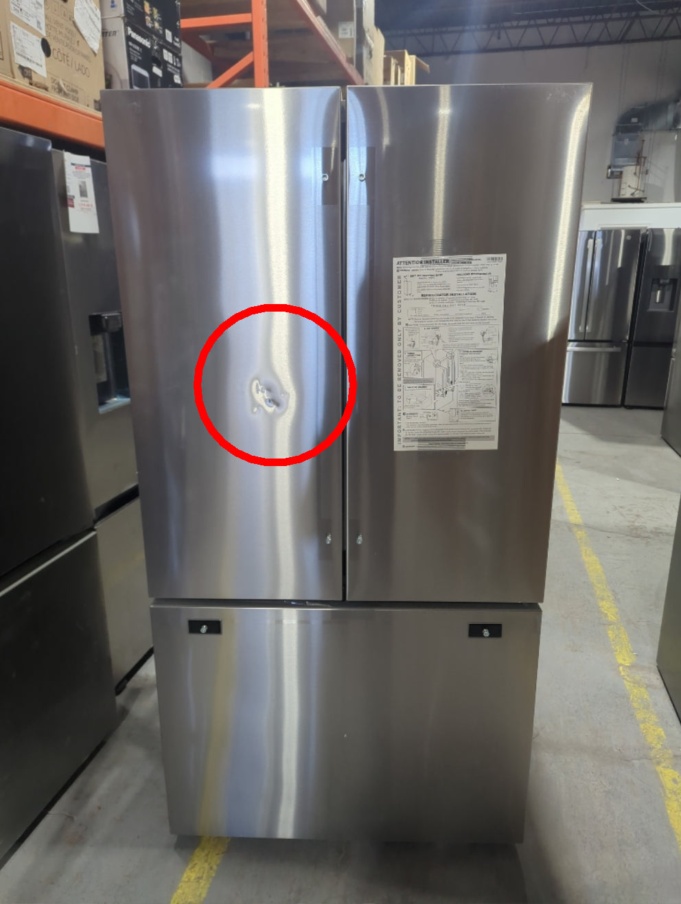 SRFB27S3 - REFRIGERATORS - LG - French 3-Door - Stainless Steel - Open Box - BonPrix Électroménagers