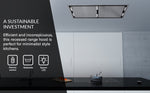 FORNO Arezzo 44-Inch Recessed Ceiling Range Hood, Dual Motors, 1200 CFM, Hybrid Filters, Remote Control - BonPrix Électroménagers