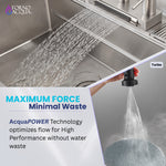 FORNO ACQUA 4 Function  Pull-Down Waterfall Kitchen Faucet Brushed Nickel