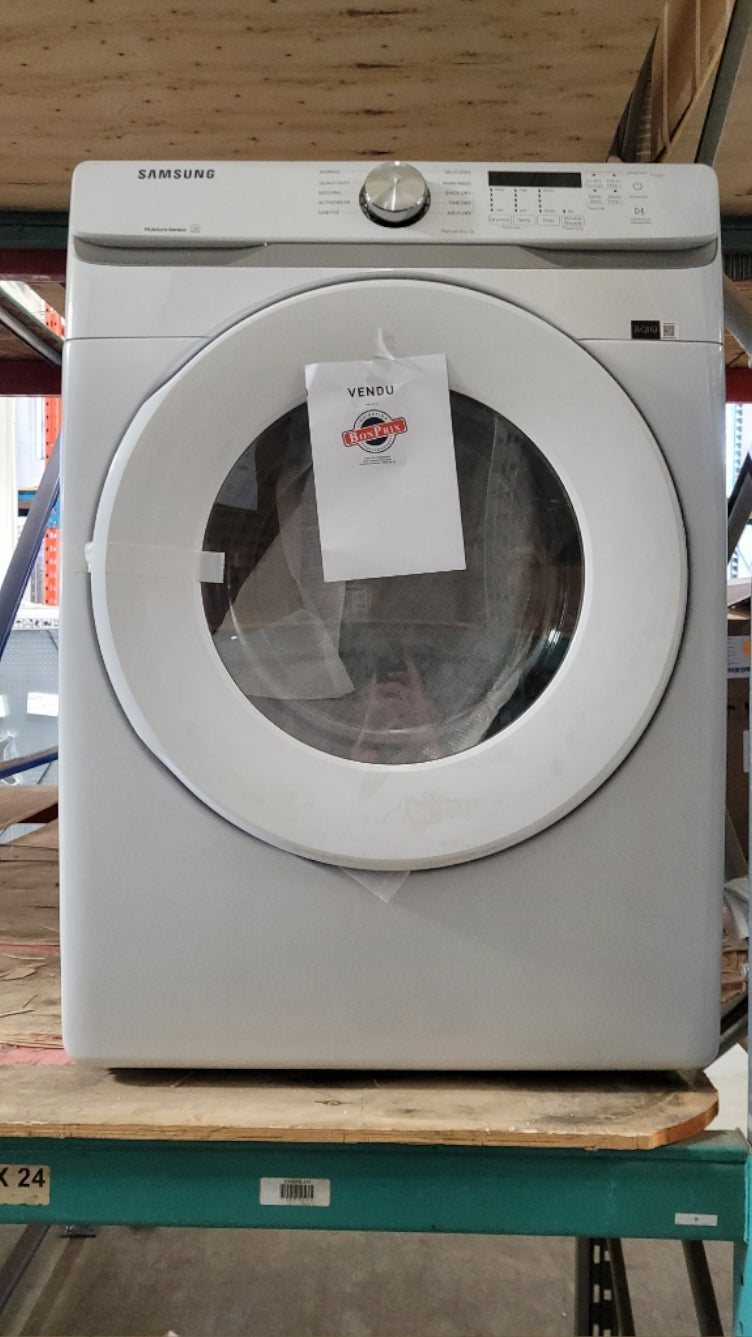 DVE45T6005W - DRYERS - Samsung - Electric - White - Open Box - BonPrix Électroménagers