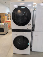 WKEX200HWA - LAUNDRY CENTERS - LG - Stacked Washer/Dryer - Electric - White - Open Box - BonPrix Électroménagers