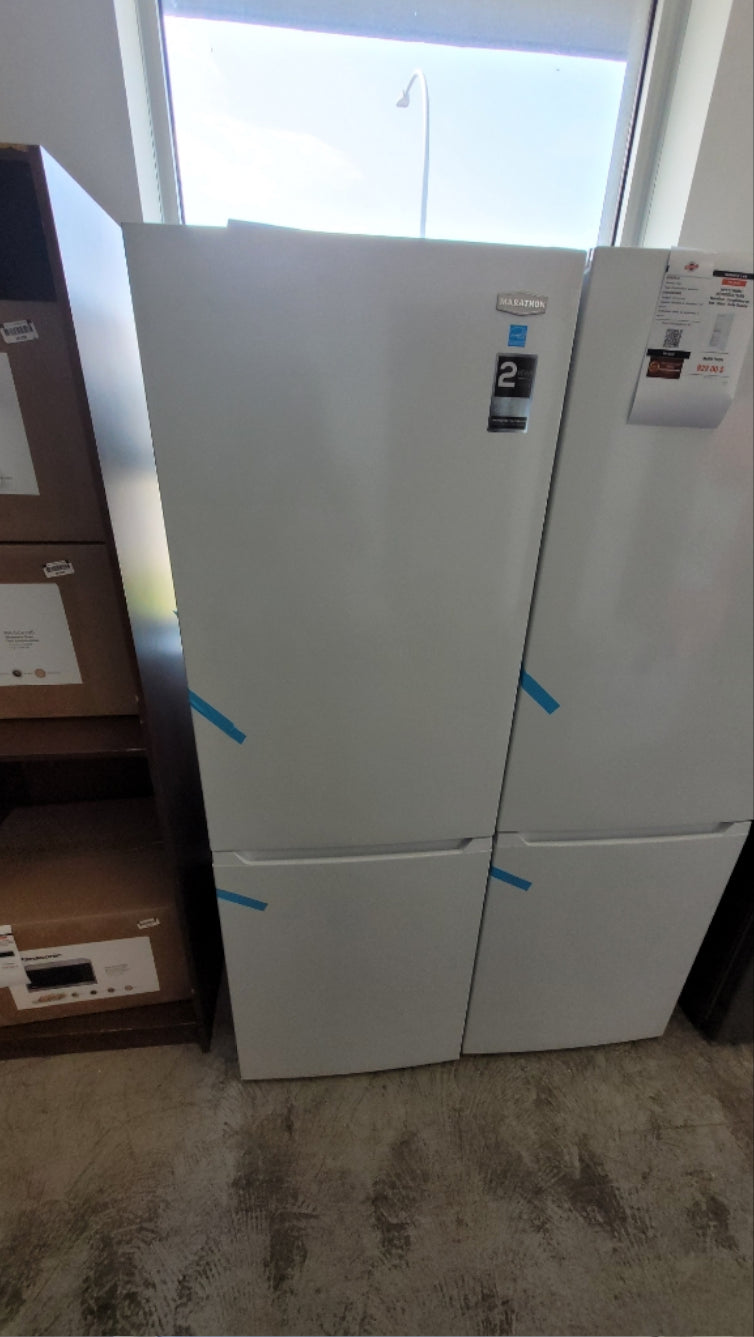 MFF115WBM - REFRIGERATORS - Marathon - Bottom Freezer - White - Open Box