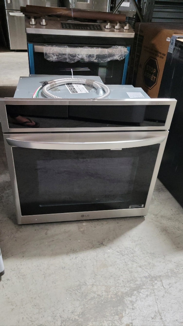WSEP4727F - WALL OVENS - LG - Single Oven - Stainless Steel - Open Box - BonPrix Électroménagers