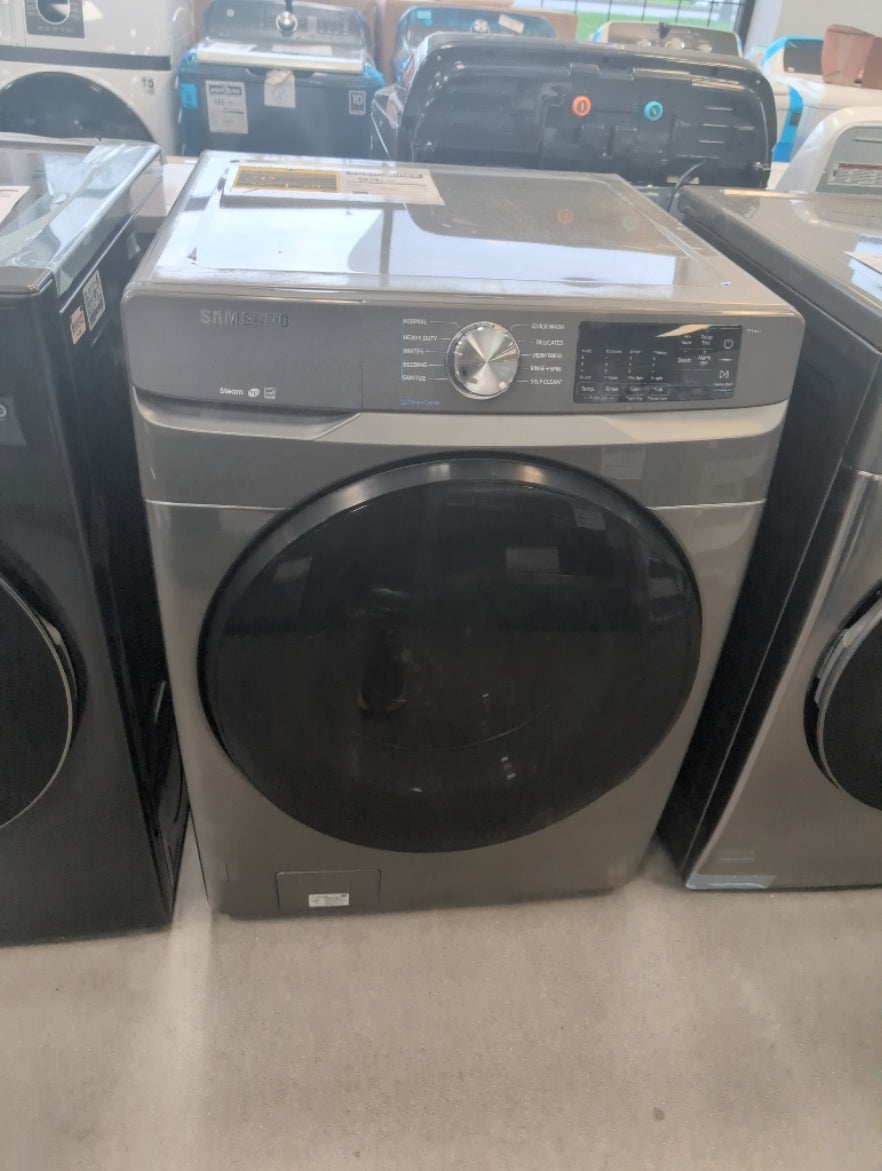 WF45R6100AP - WASHERS - Samsung - Front Load - Platinum - Open Box - BonPrix Électroménagers