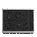 Marco 36-Inch Gas Range Stainless Steel, 6 Burners 67,000 BTU, 5.36 cu.ft. Convection Oven - BonPrix Électroménagers