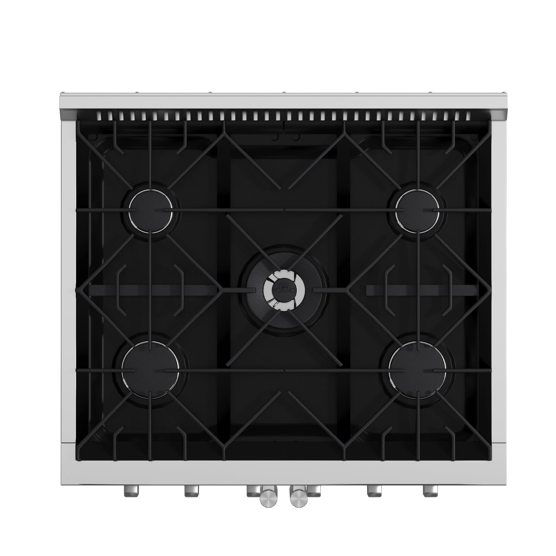 Forno Galiano 30-Inch Freestanding French Door Gas Range, 4 Burners, Convection Oven, Energy Efficient - BonPrix Électroménagers