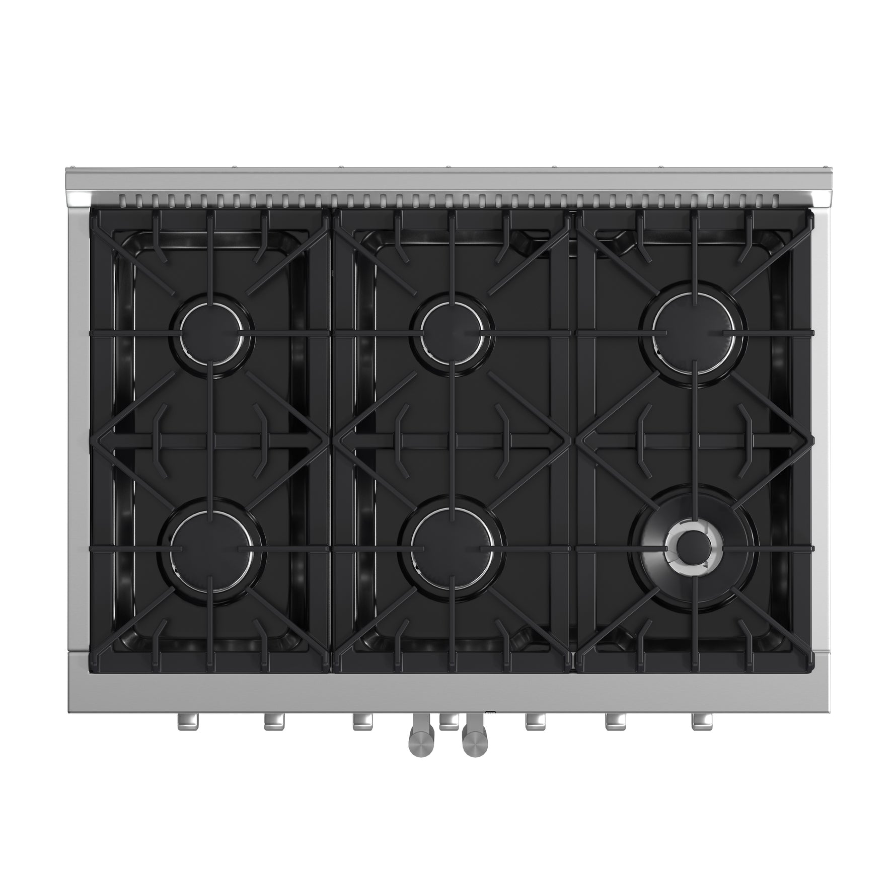 Forno Galiano 36-Inch Freestanding French Door Gas Range, 6 Burners, Convection Oven, Energy Efficient - BonPrix Électroménagers