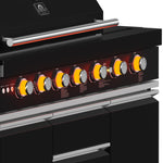 Forno All’Aperto 87,600 BTU Outdoor Kitchen, 4 Burners, Infrared Burners, Side Burner, Black Sintered Stone Countertops, Gas Pizza Oven, Sink Module, Bar & Beverage Center - BonPrix Électroménagers