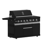 Forno All’Aperto 87,600 BTU Outdoor Kitchen, 4 Burners, Infrared Burners, Side Burner, Black Sintered Stone Countertops, Gas Pizza Oven, Sink Module, Bar & Beverage Center - BonPrix Électroménagers