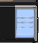 Forno All’Aperto 99,600 BTU Outdoor Kitchen, 5 Burners, Infrared Burners, Side Burner, Black Sintered Stone Countertops, Gas Pizza Oven, Sink Module, Bar & Beverage Center - BonPrix Électroménagers