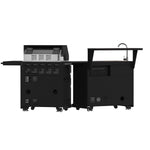 Forno All’Aperto 62,600 BTU BBQ, 3 Stainless Steel Burners, Infrared Burners, Sink Module, Black Sintered Stone Countertops, Bar and Beverage Center - BonPrix Électroménagers