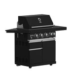 Forno All’Aperto 62,600 BTU BBQ, 3 Stainless Steel Burners, Infrared Burners, Sink Module, Black Sintered Stone Countertops, Bar and Beverage Center - BonPrix Électroménagers
