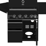 Forno All’Aperto 62,600 BTU BBQ, 3 Stainless Steel Burners, Infrared Burners, Sink Module, Black Sintered Stone Countertops, Bar and Beverage Center - BonPrix Électroménagers