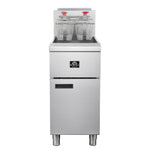 Forno Commerciale Natural Gas Deep Fryer, 4 Burners 120,000 BTU, 50 lbs Oil Capacity - BonPrix Électroménagers
