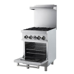 Forno Commerciale 24 Inch Gas Range with 4 Burners - BonPrix Électroménagers