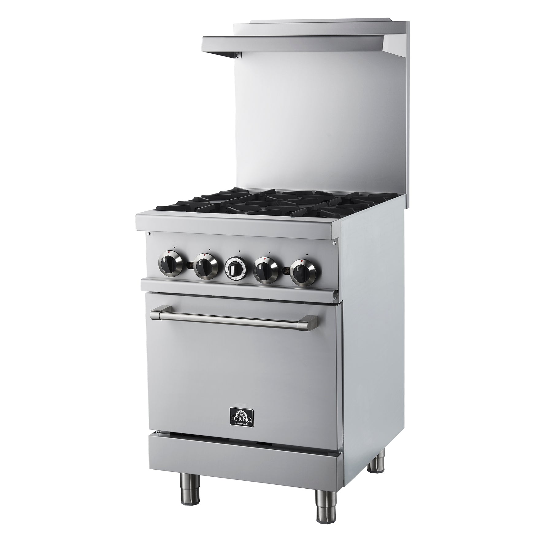 Forno Commerciale 24 Inch Gas Range with 4 Burners - BonPrix Électroménagers