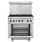 Forno Commerciale 36 Inch Gas Range with 6 Burners - BonPrix Électroménagers