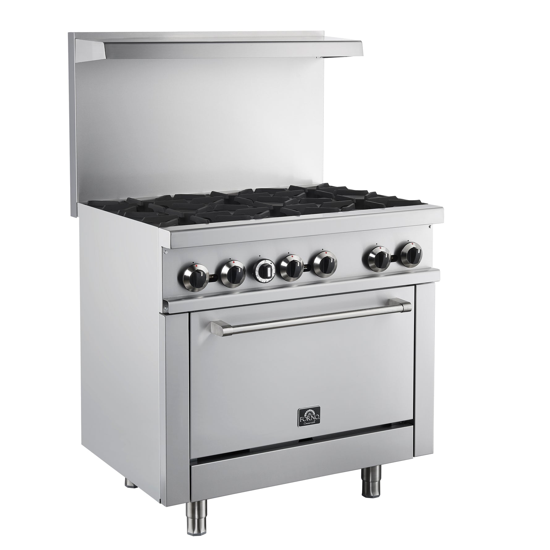 Forno Commerciale 36 Inch Gas Range with 6 Burners - BonPrix Électroménagers
