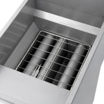 Forno Commerciale Propane Gas Deep Fryer, 4 Burners 120,000 BTU, 50 lbs Oil Capacity, Millivolt Control - BonPrix Électroménagers