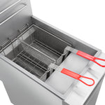 Forno Commerciale Propane Gas Deep Fryer, 4 Burners 120,000 BTU, 50 lbs Oil Capacity, Millivolt Control - BonPrix Électroménagers