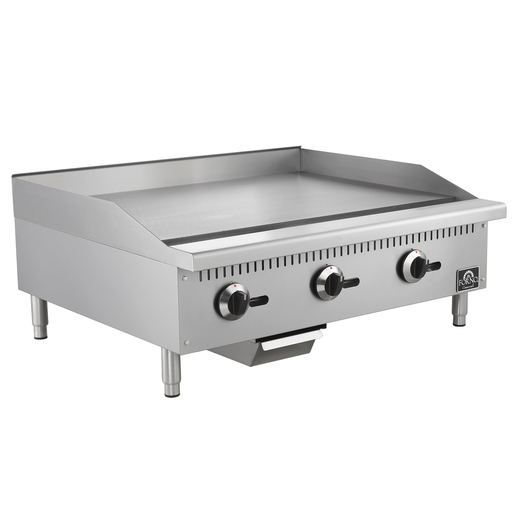 Forno Commerciale 36 Inch Gas Griddle, 3 Burners - BonPrix Électroménagers