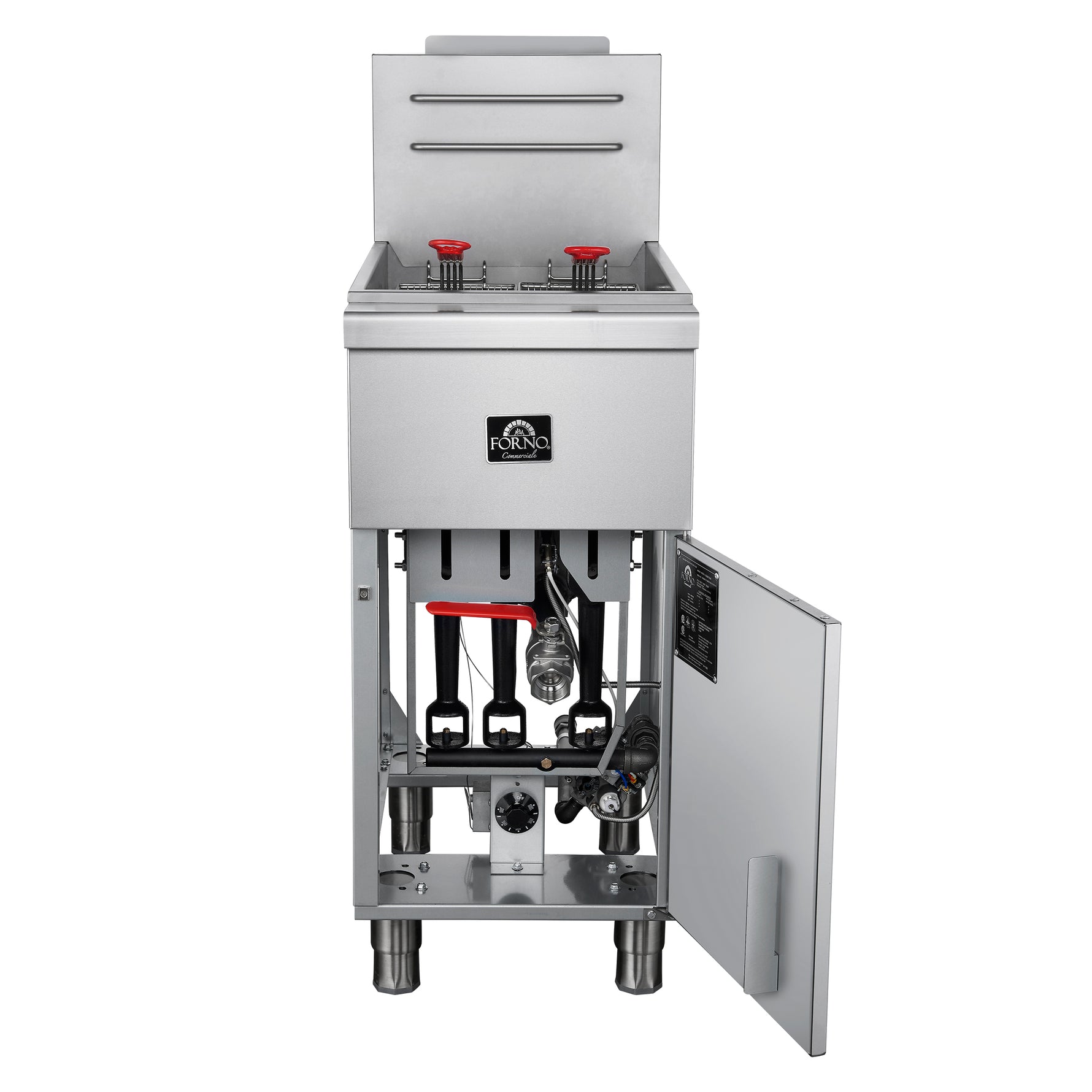 Forno Commerciale Propane Gas Deep Fryer, 3 Burners 90,000 BTU, 40 lbs Oil Capacity - BonPrix Électroménagers