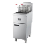 Forno Commerciale Propane Gas Deep Fryer, 3 Burners 90,000 BTU, 40 lbs Oil Capacity - BonPrix Électroménagers