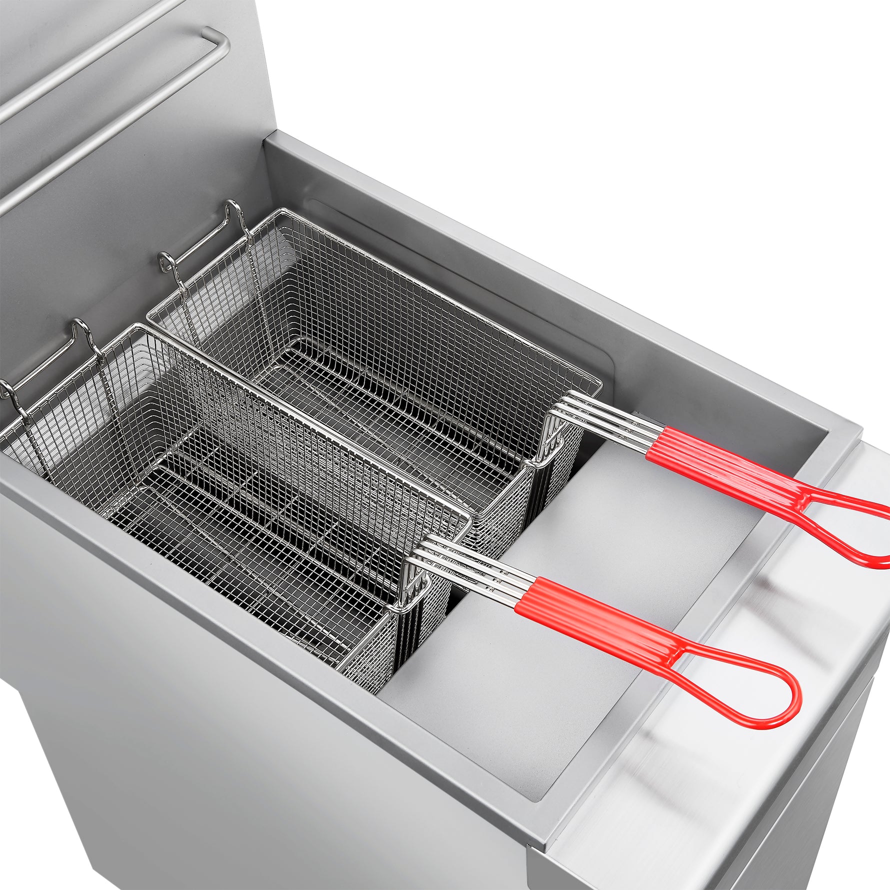 Forno Commerciale Propane Gas Deep Fryer, 3 Burners 90,000 BTU, 40 lbs Oil Capacity - BonPrix Électroménagers