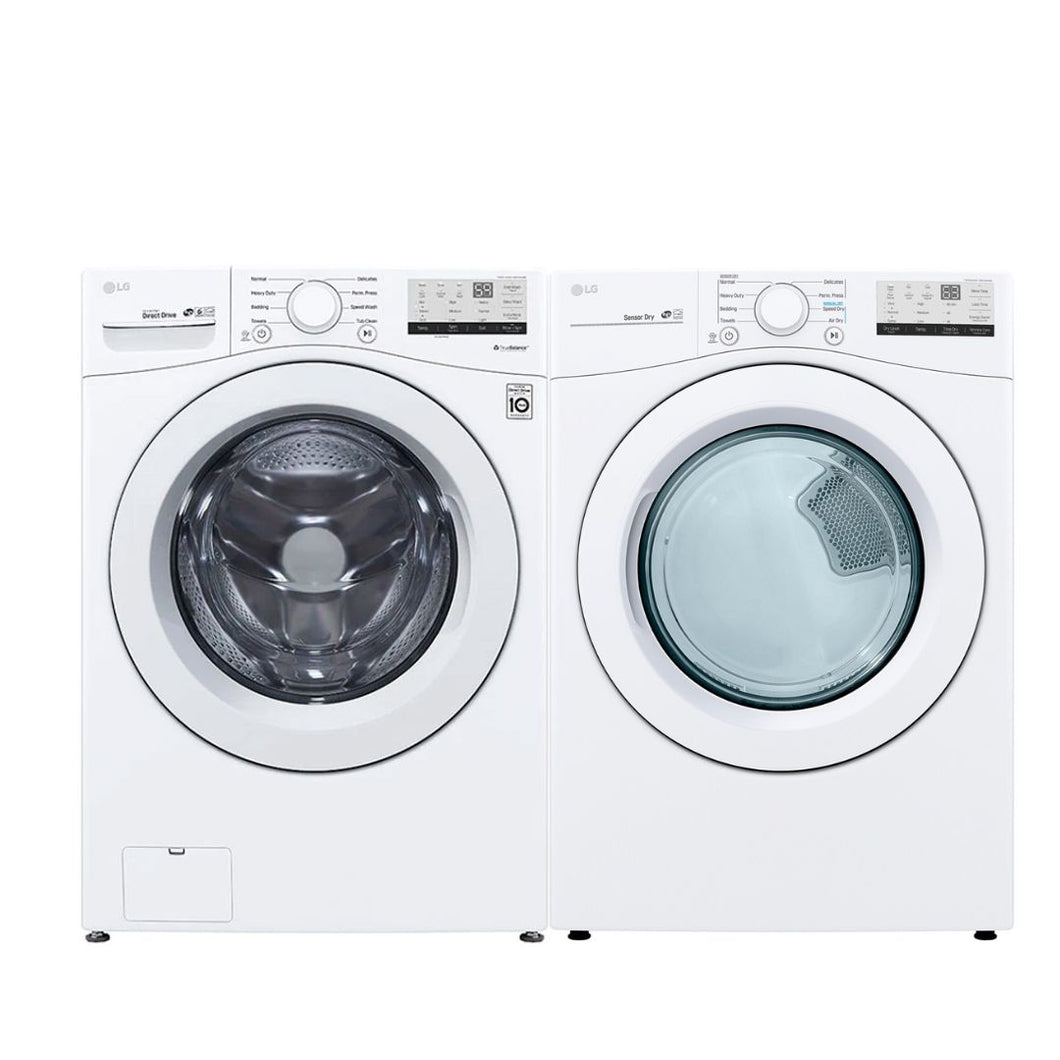 WM3400CW, DLE3400W  - LG - Laundry Pairs - Open Box