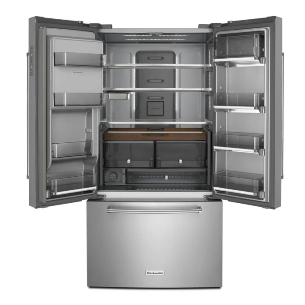 KRFC704FPS - REFRIGERATORS - kitchenAid - French 3-Door - Stainless Steel - Open Box - BonPrix Électroménagers