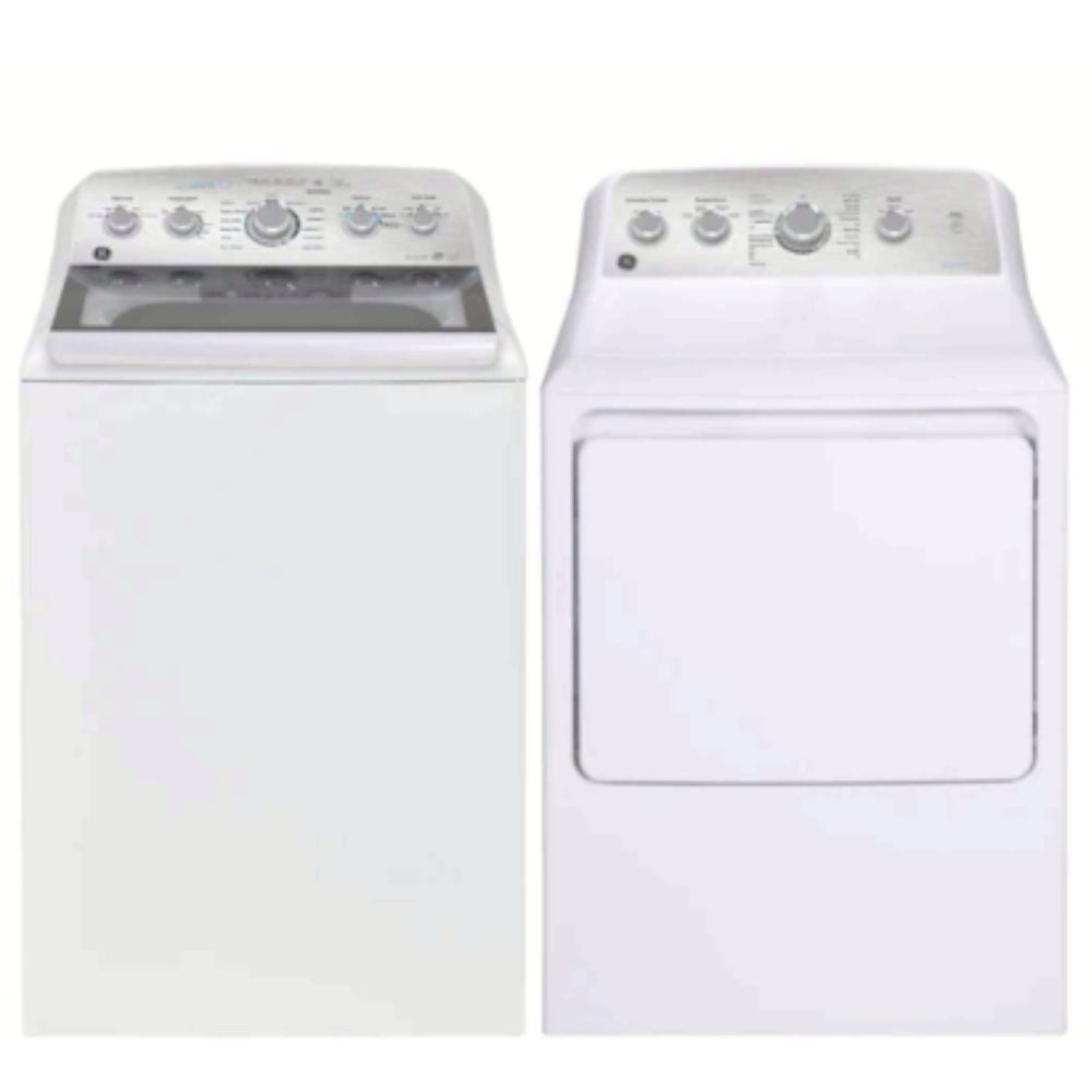GTW580BMRWS, GTD45EBMRWS - GE  - Laundry Pairs - Open Box  (bundles) - BonPrix Électroménagers