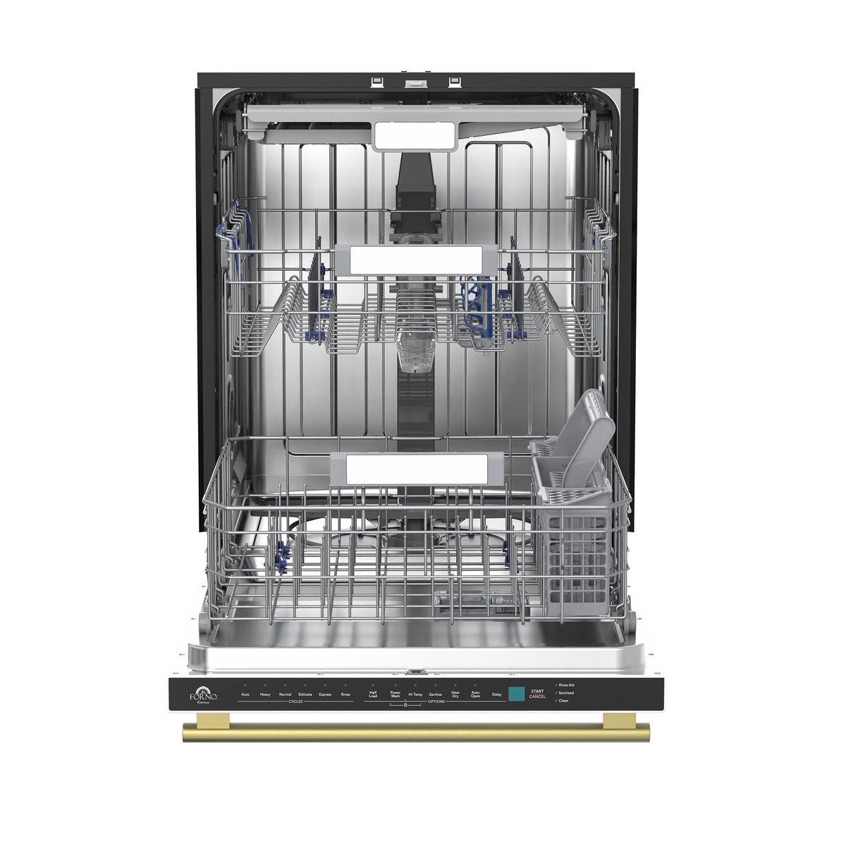 Stella 24 in. Built-in Dishwasher in White, Tall Tub, Top Touch Control, Fingerprint-Resistant Stainless Steel Dishwasher, Quiet 44 dBA, Soil-Sensing Capable, NSF & ENERGY STAR - BonPrix Électroménagers