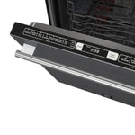 Lave-vaisselle encastrable Forno Romano Espresso 24 pouces, finition noire, cuve en acier inoxydable, 49 dBA, certifié Energy Star