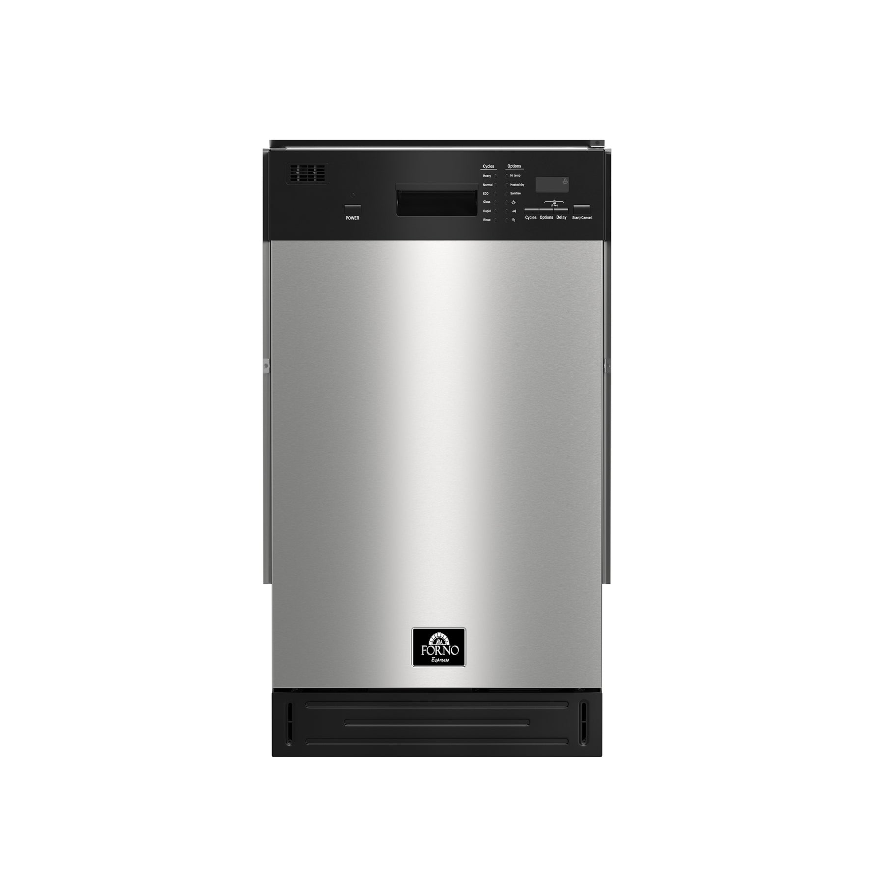 Forno Polo 18-Inch Built-In Stainless Steel Dishwasher, 8 Place Settings, ENERGY STAR Certified, 52 dBA - BonPrix Électroménagers