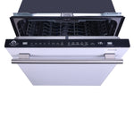 Espresso Lucente 24" Built-in Tall Tub Dishwasher, 49 dBA, Delay Start, Third Rack, 14 Place Settings, ENERGY STAR, White - BonPrix Électroménagers