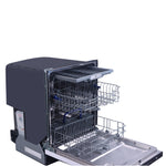 Espresso Lucente 24" Built-in Tall Tub Dishwasher, 49 dBA, Delay Start, Third Rack, 14 Place Settings, ENERGY STAR, White - BonPrix Électroménagers