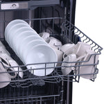 Lucente 24" Built-in Tall Tub Dishwasher, 49 dBA, Fingerprint-Resistant, Delay Start, Third Rack, 14 Place Settings, ENERGY STAR, Stainless Steel - BonPrix Électroménagers